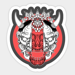 Hannya - Rising Sun Sticker